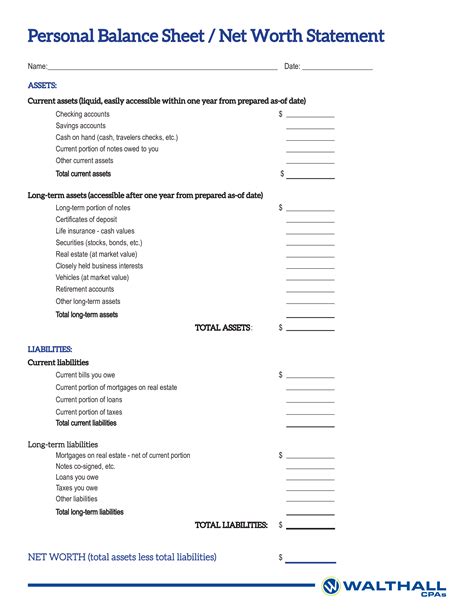 Personal balance sheet template. Things To Know About Personal balance sheet template. 